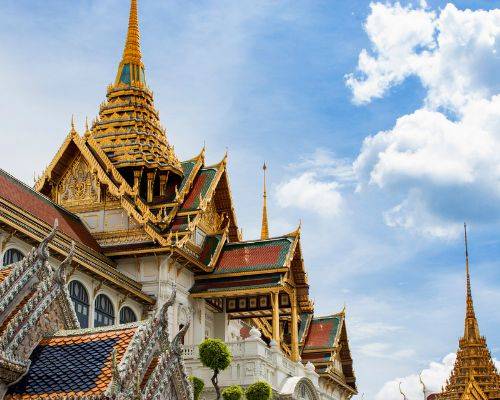Thailand palace royal Bangkok roof gold